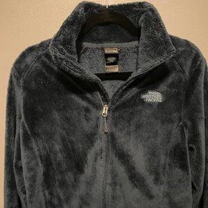THE NORTH FACE FUZZY FLEECE JACKET ZIPS DOWN WOMENS SIZE SM